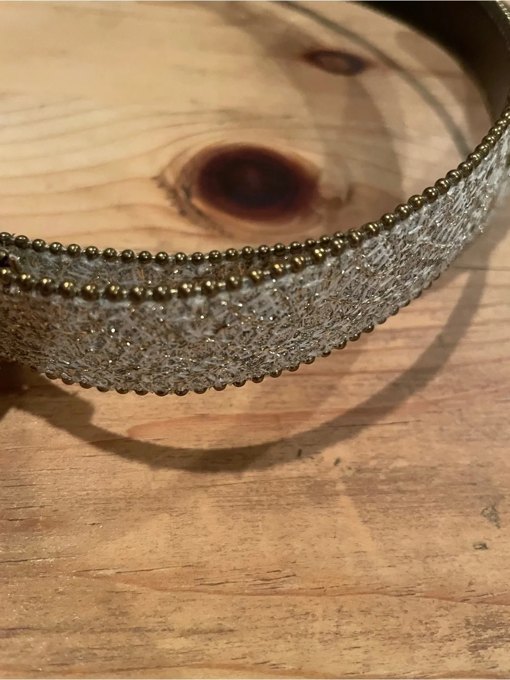 Vintage Elite Silver Gold Sparkle Bling belt Y2K dressy or casual western L